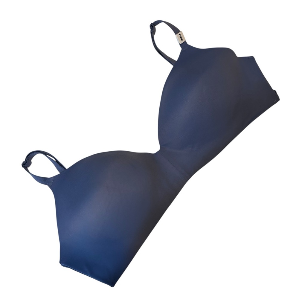 PINK Victoria's Secret Wear Everywhere Wireless Bra 38DD navy blue